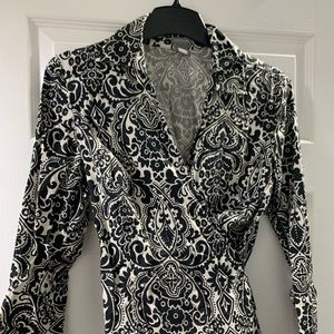 Sz 14 Ann Taylor wrap blouse